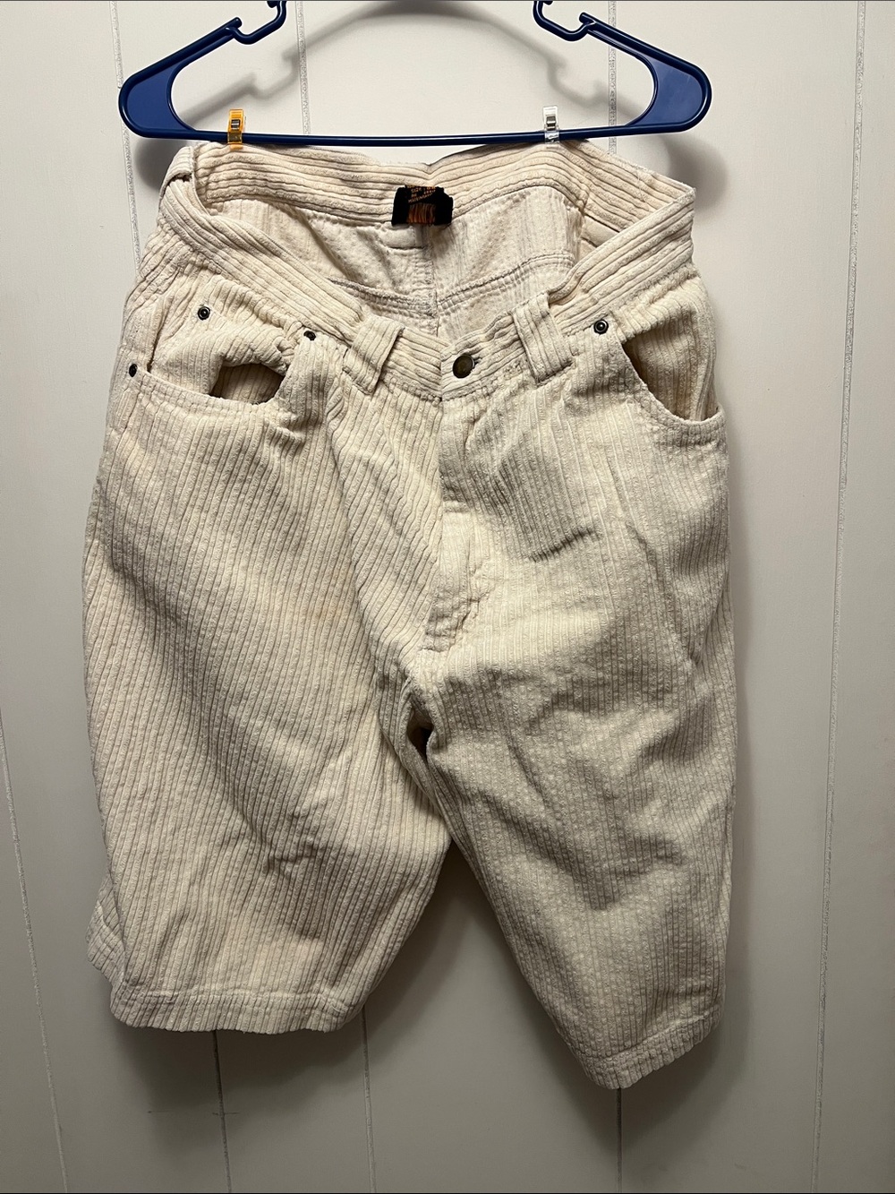 Corduroy Shorts men’s 38 beige 100 percent cotton by cascade